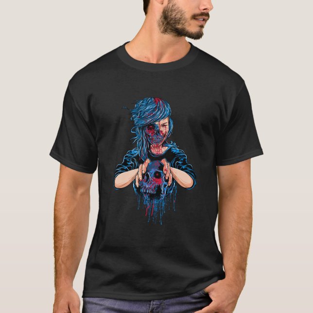 Camiseta bruja temible sangrienta (Anverso)
