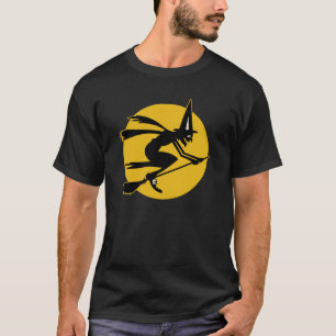 Camiseta Bruja temprana de Halloween de los 1900s