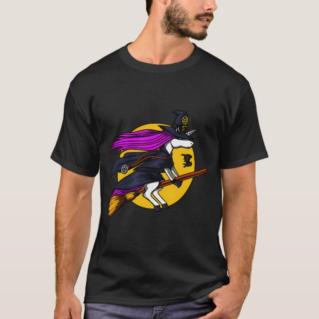 Camiseta Bruja Unicornio Halloween (Anverso)