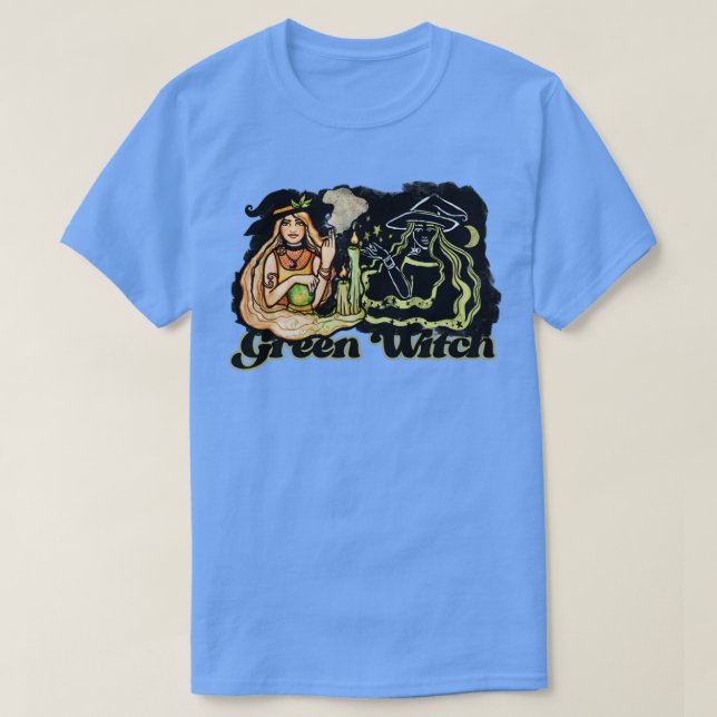 Camiseta Bruja verde 4201 (Diseño del anverso)