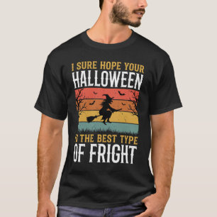 Camiseta Bruja Vintage de Halloween y Terror de Calabaza