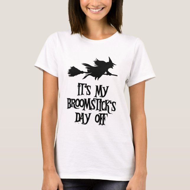 Camiseta Bruja voladora de Halloween (Anverso)