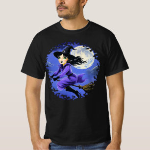 Camiseta Bruja volando en una escoba - Wicca Halloween 7