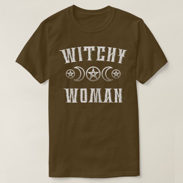 Camiseta Bruja Wiccan Pagan mujer bruja  (Diseño del anverso)