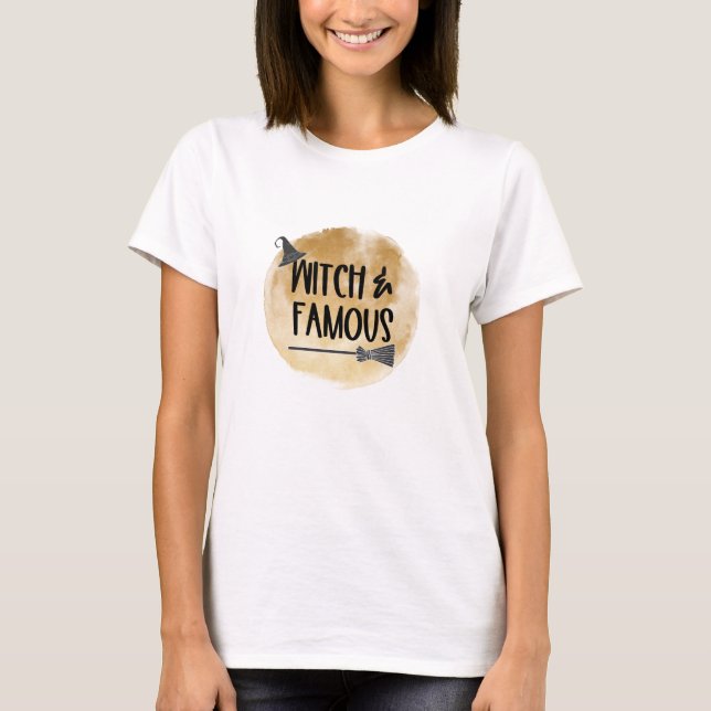 Camiseta Bruja y famosa luna llena (Anverso)