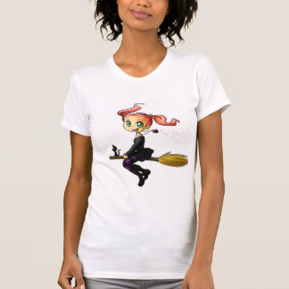 Camiseta Bruja y gatito