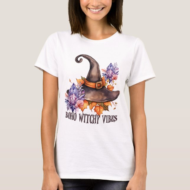 Camiseta Brujas Boho Vibes Halloween  (Anverso)