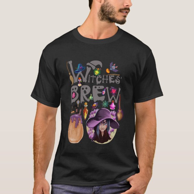 Camiseta Brujas Brew Halloween (Anverso)