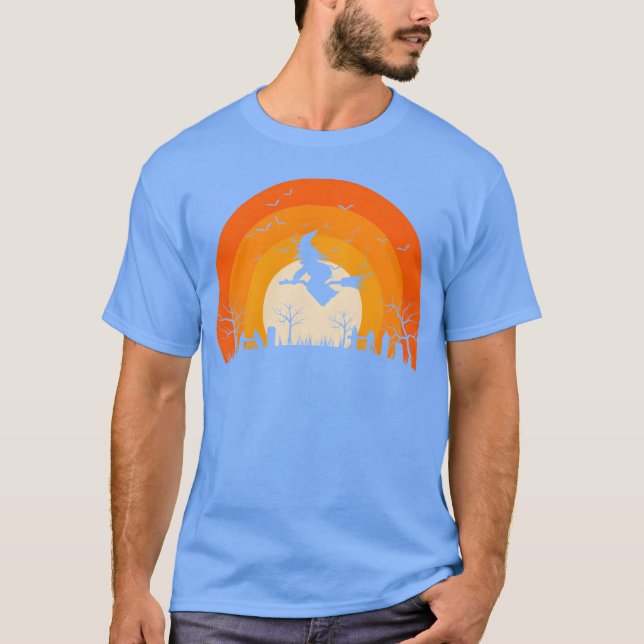 Camiseta Brujas con enganches de camping divertido Hallowee (Anverso)