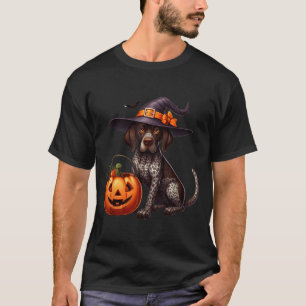 Camiseta Brujas de Halloween de Pointer de Pelo Corto Alemá