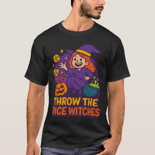 Camiseta Brujas de Halloween Lanzan los Dados Jugador Espel