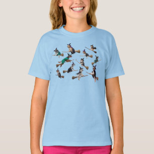 Camiseta Brujas de perro lindas para Halloween niños