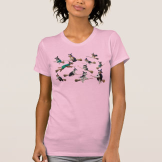 Camiseta Brujas de perros lindos de Halloween