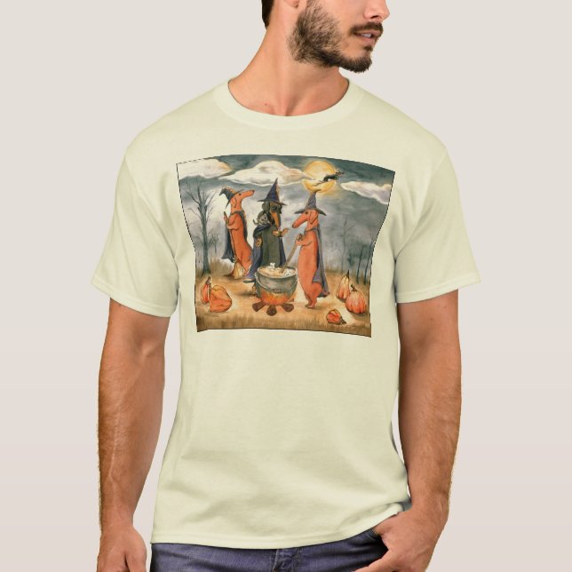 Camiseta Brujas del Dachshund (Anverso)