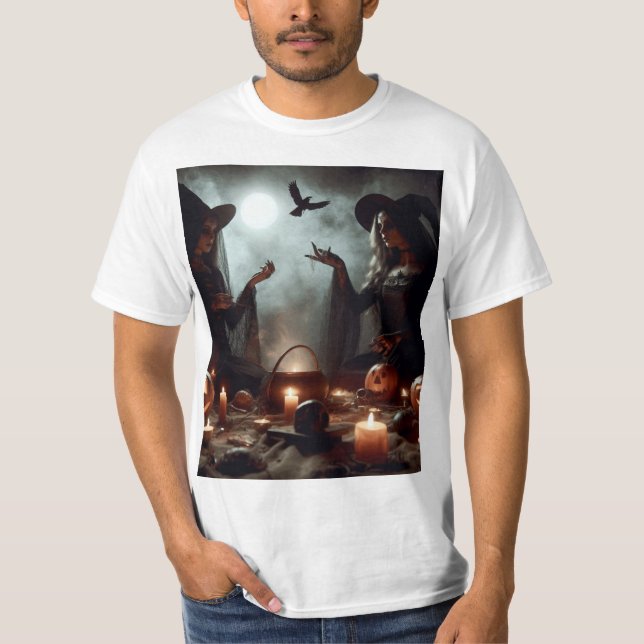 Camiseta Brujas haciendo un rito (Anverso)