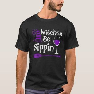 Camiseta Brujas Lover Testigos divertidos Sippin Halloween