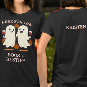 Camiseta Brujas, mejores amigas divertido vino de Halloween