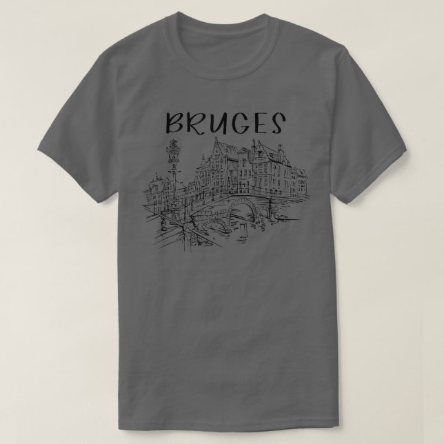Camiseta Brujas Viajando Bélgica Viajes Amberes Viajes Sou (Diseño del anverso)