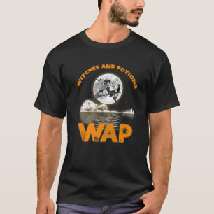 Camiseta Brujas Y Pociones Retro Noche De La Luna Halloween