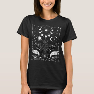 Camiseta Brujería Celestial Sun Moon Witchy Wiccan Magick