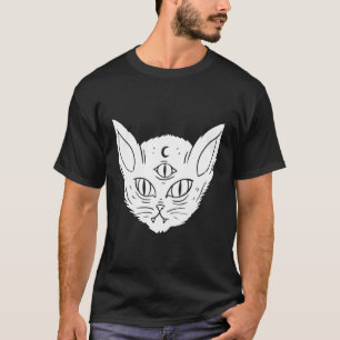 Camiseta Brujería de gato malvado Wicca Occult Witch Esoter