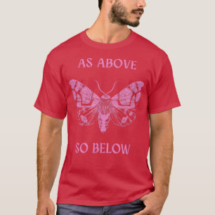 Camiseta Brujería rosa y negra como arriba por debajo de br