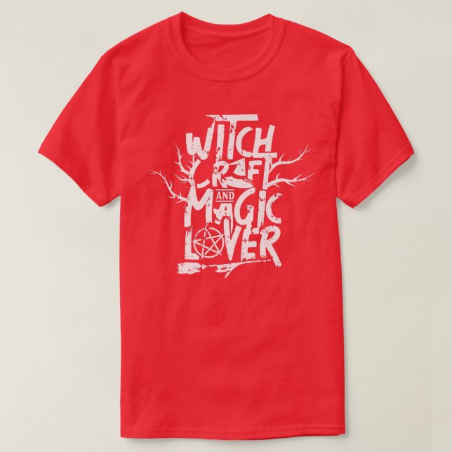 Camiseta Brujería y brujas de brujas de lavadora mágica B (Diseño del anverso)