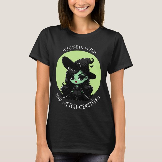 Camiseta Brujería y estado salvaje de ánimo mágico (Anverso)