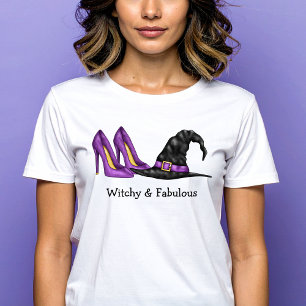 Camiseta Brujería y fabuloso Gorra y tacones adoran Hallowe