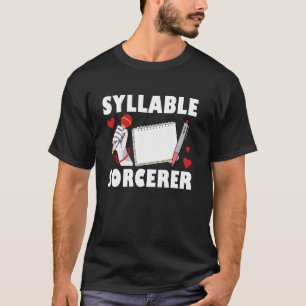 Camiseta Brujo de sílabas Slam de poesía Slam de poesía