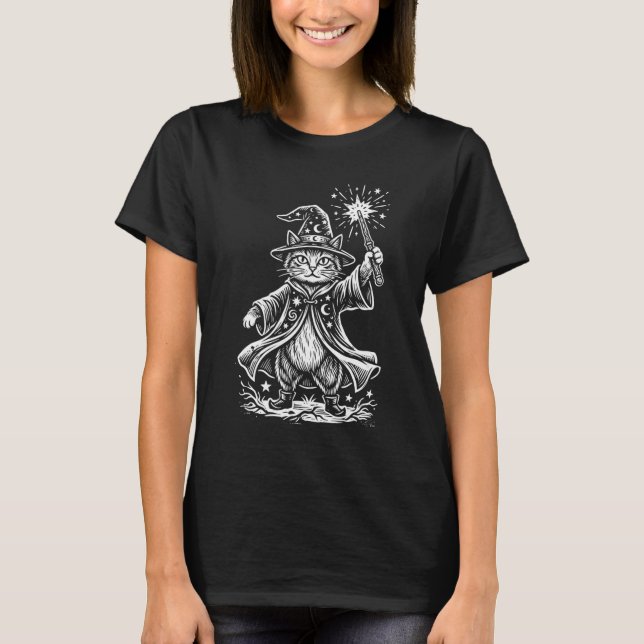 Camiseta Brujo Gato (Anverso)