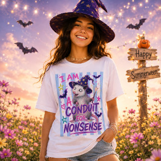 Camiseta Brujo Zarigüeya Conductor De Tonterías De Veranowe
