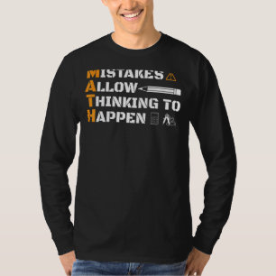 Camiseta brújula calculadora de lápiz matemático