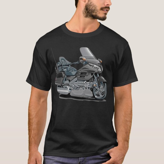 Camiseta Brújula de bicicletas de Gray Goldwing (Anverso)