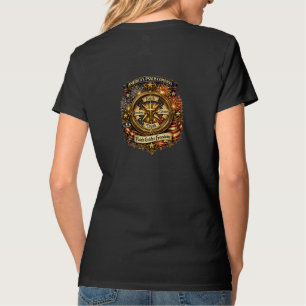 Camiseta Brújula del Salmo de América Fe Guía Libertad