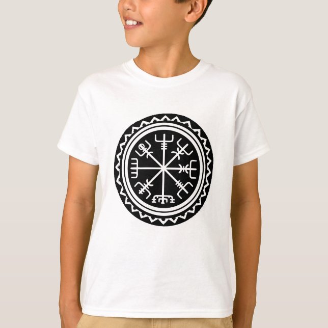Camiseta Brújula Vikinga Vegvisir (Anverso)