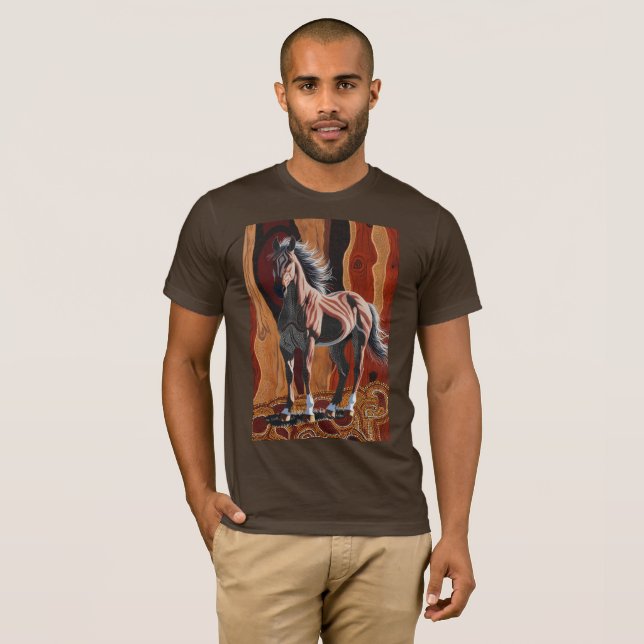 Camiseta Brumby salvaje australiano (Anverso completo)