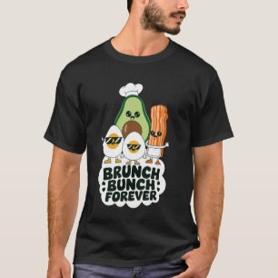 Camiseta Brunch Bunch Forever Cute Desayuno Estilo 08