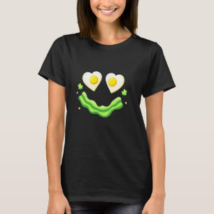 Camiseta Brunch de huevo frito de huevo de pollo verde cara