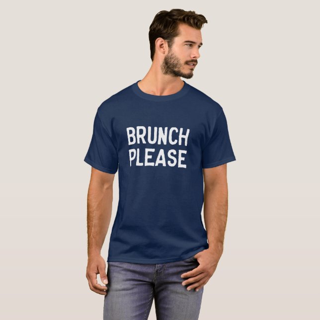 Camiseta Brunch de moda por favor (Anverso completo)