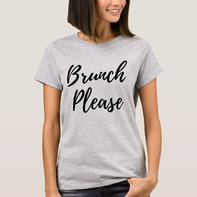 Camiseta Brunch, por favor (Anverso)