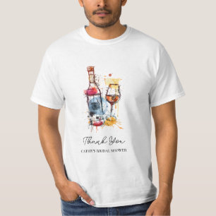 Camiseta Brunch y Bubbly Any Color Bridal Shower T-Shirt