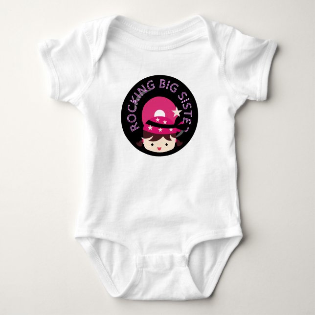 Camiseta Brunette Rocking Big Sister (Anverso)