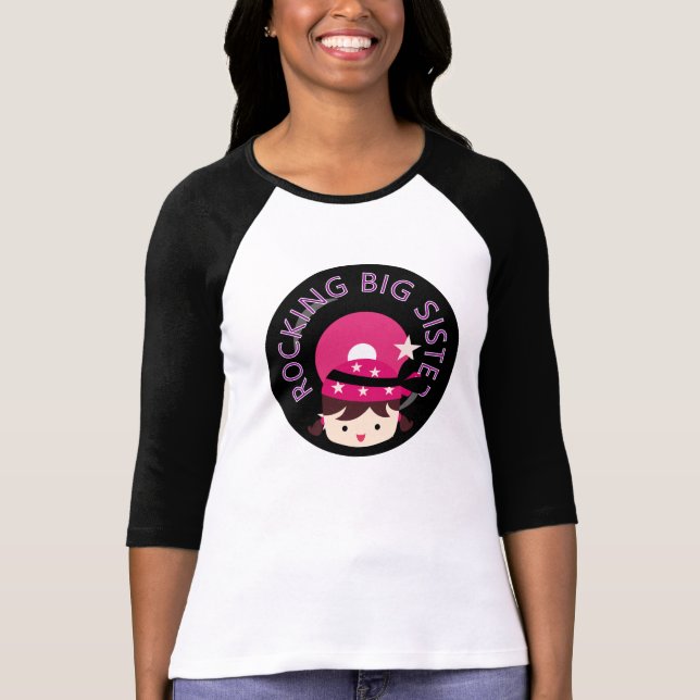 Camiseta Brunette Rocking Big Sister (Anverso)
