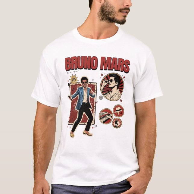 Camiseta Bruno Mars Romantic Tour 2026 (Anverso)