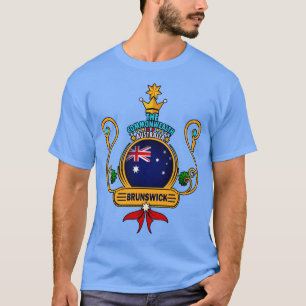 Camiseta Brunswick City Orgullo Bandera Dorada Australiana