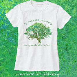 Camiseta Brunswick Georgia Live Oak Tree