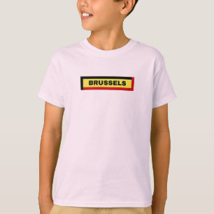 Camiseta Bruselas en Bélgica Colores de bandera
