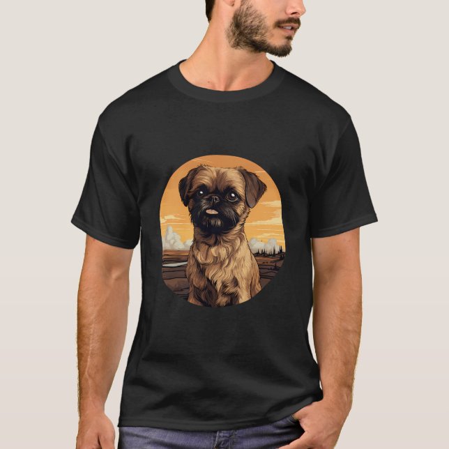 Camiseta Bruselas Griffon Bruxellois Brussels Griffon B (Anverso)
