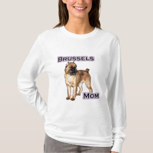Camiseta Bruselas Griffon Mom; Mamá de Brussels Griffon